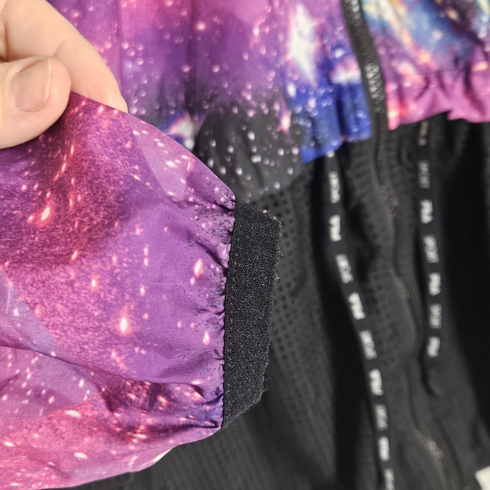 FILA Sport Galaxy Windbreaker with Mesh Bottom Size Large *zipper is broken - Picture 5 of 16